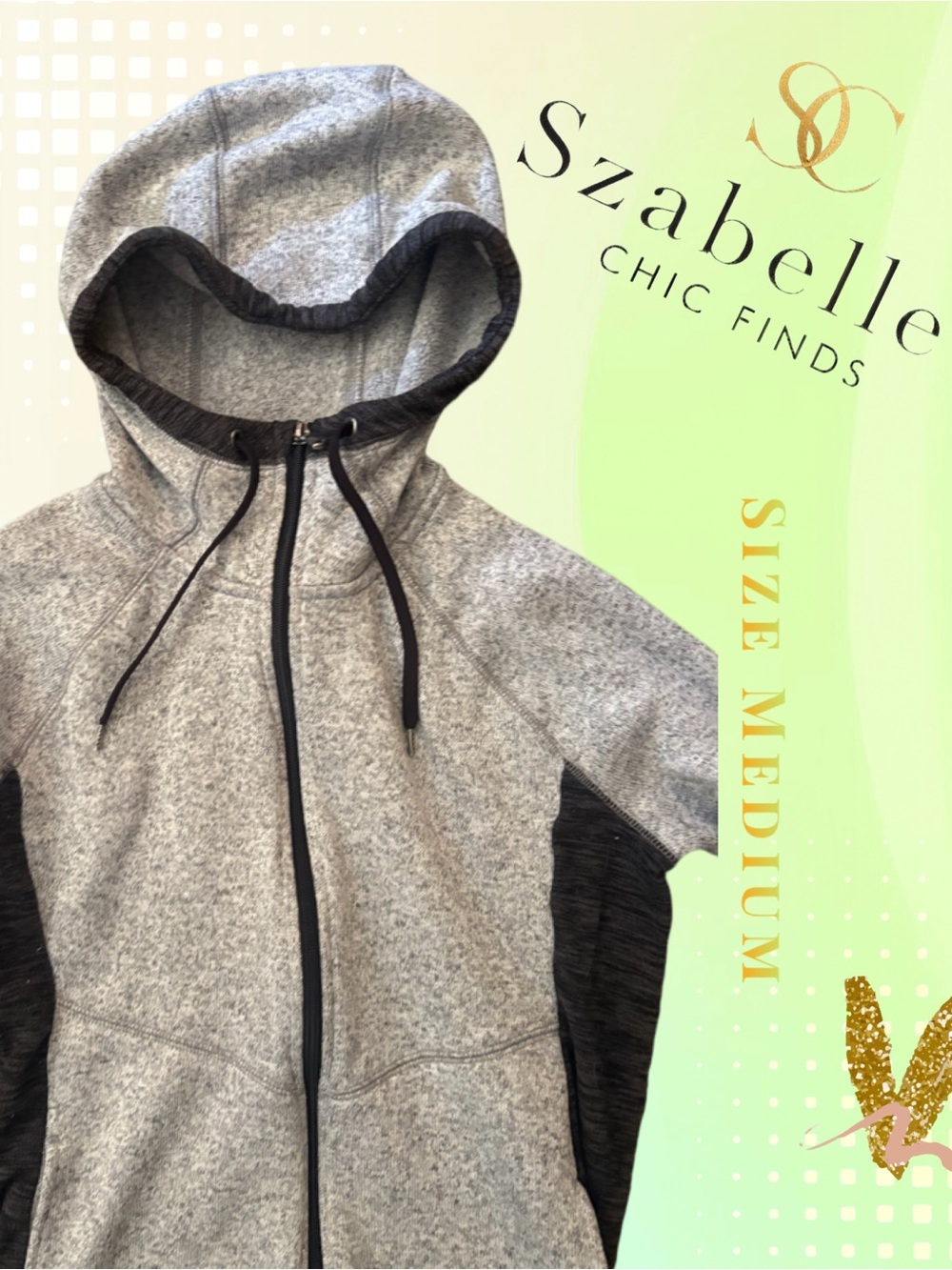 Hooded Zip Jacket 🧥🩶